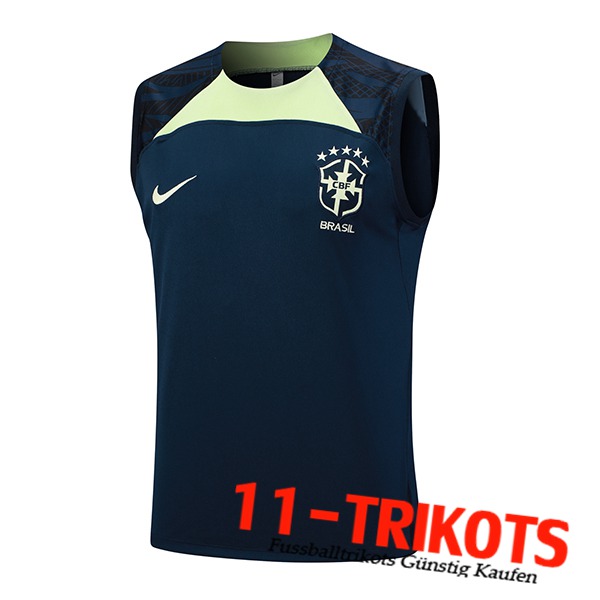 Brasilien Trainings-Tanktop Navy blau 2023/2024