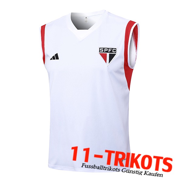 Sao Paulo FC Trainings-Tanktop Weiß 2023/2024 -03