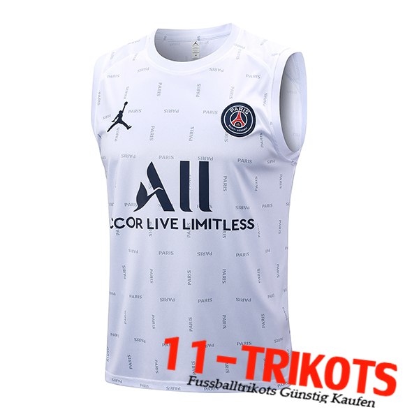 PSG Trainings-Tanktop Weiß 2023/2024 -02