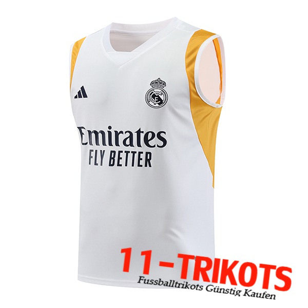 Real Madrid Trainings-Tanktop Weiß 2023/2024 -05