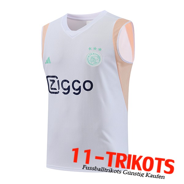 Ajax Trainings-Tanktop Weiß 2023/2024 -02