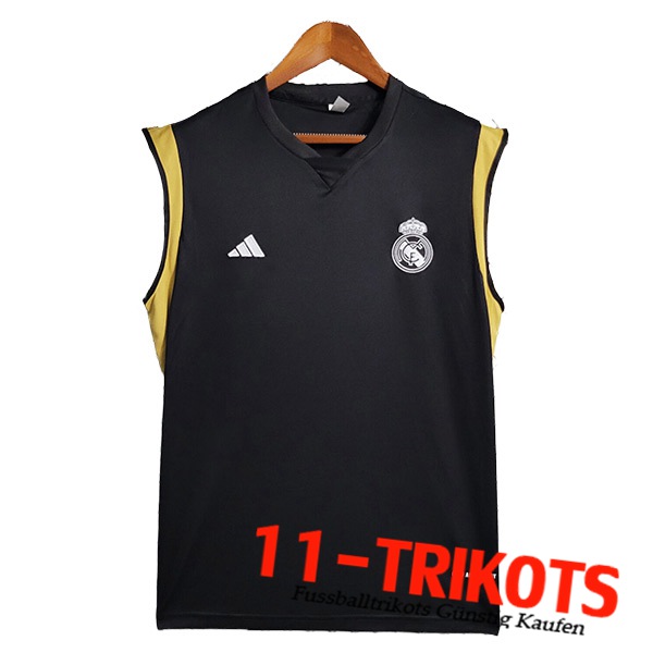 Real Madrid Trainings-Tanktop Schwarz 2023/2024 -02