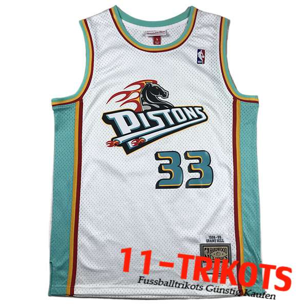 Detroit Pistons Trikots (HILL #33) 2023/24 Weiß