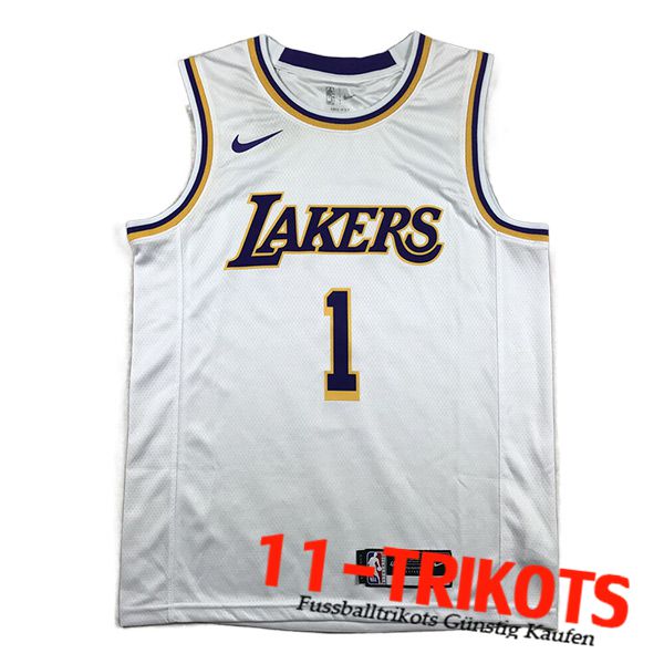Los Angeles Lakers Trikots (RUSSELL #1) 2023/24 Weiß -02