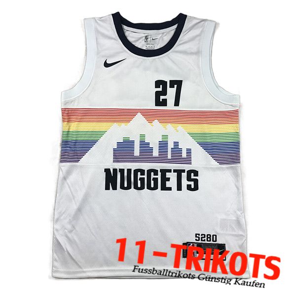 Denver Nuggets Trikots (MURRAY #27) 2023/24 Weiß -02