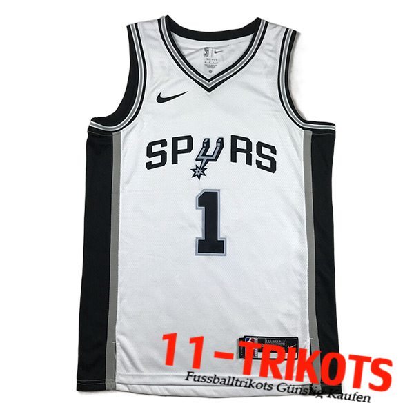 San Antonio Spurs Trikots (WEMBANYAMA #1) 2023/24 Weiß -02