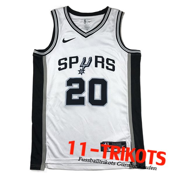 San Antonio Spurs Trikots (GINOBILI #20) 2023/24 Weiß