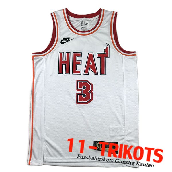 Miami Heat Trikots (WADE #3) 2023/24 Weiß -04