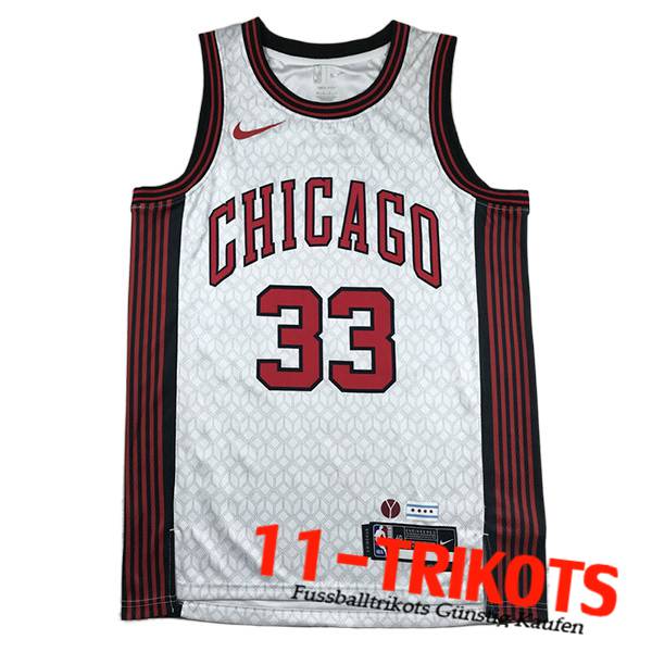 Chicago Bulls Trikots (PIPPEN #33) 2023/24 Weiß -02