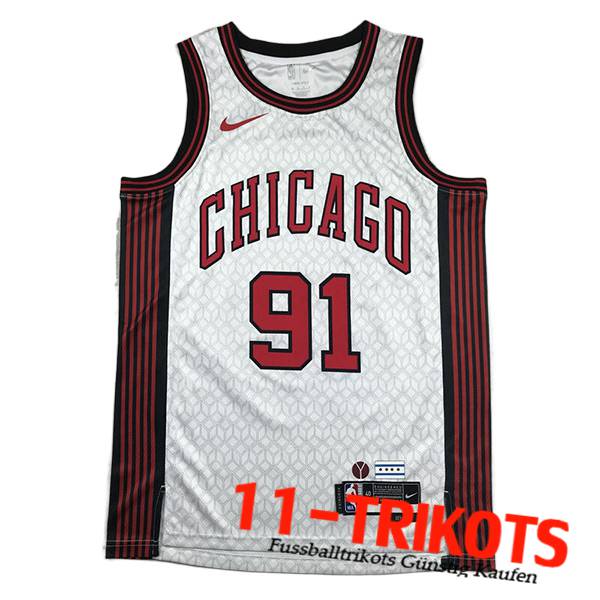 Chicago Bulls Trikots (ROOMAN #91) 2023/24 Weiß