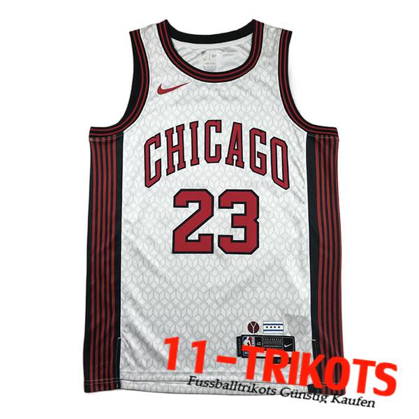 Chicago Bulls Trikots (JORDAN #23) 2023/24 Weiß -04