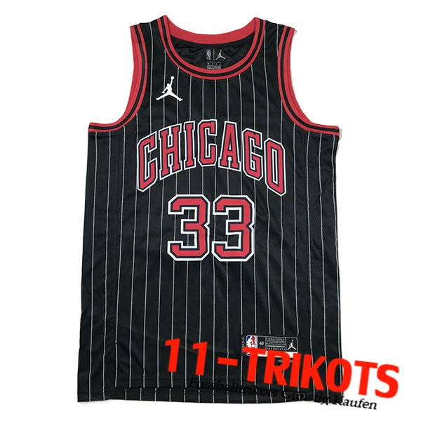 Chicago Bulls Trikots (PIPPEN #33) 2023/24 Schwarz -02