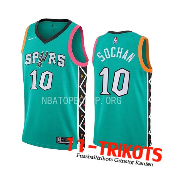 San Antonio Spurs Trikots (SOCHAN #10) 2023/24 Grün