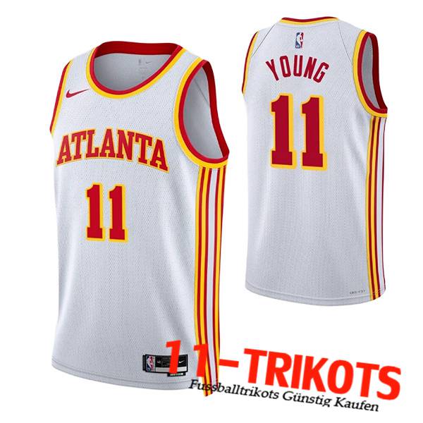 Atlanta Hawks Trikots (YOUNG #11) 2023/24 Weiß -02