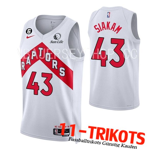 Toronto Raptors Trikots (SIAKAM #43) 2023/24 Weiß