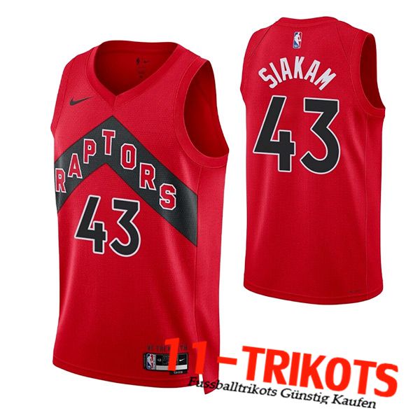 Toronto Raptors Trikots (SIAKAM #43) 2023/24 Rot