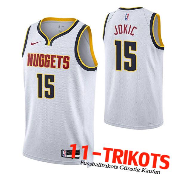 Denver Nuggets Trikots (JOKIC #15) 2023/24 Weiß -06