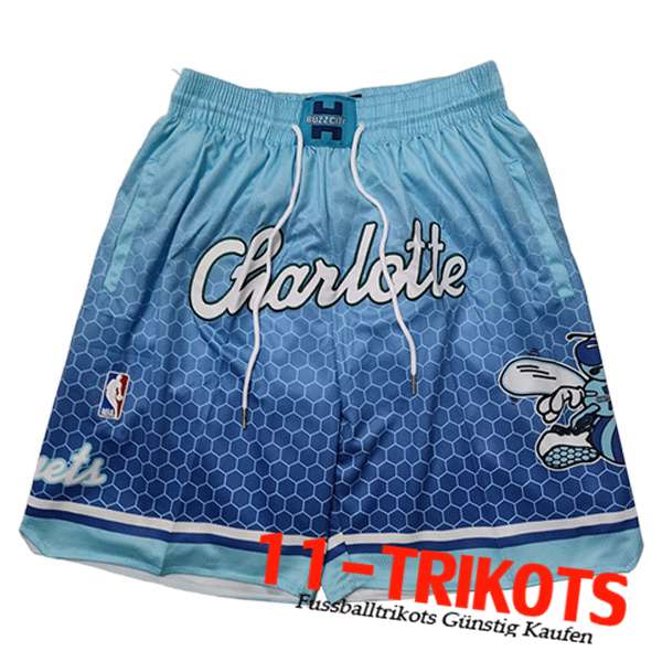 Charlotte Hornets Shorts NBA 2023/24 Hellblau