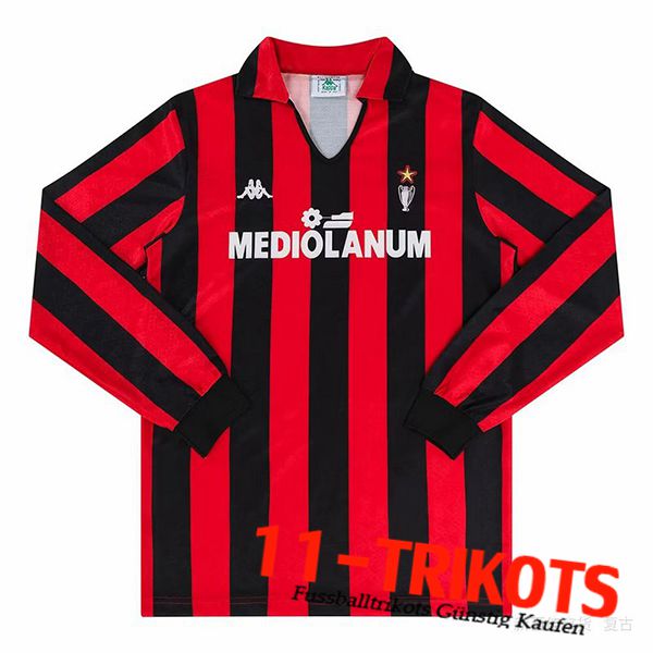 AC Milan Retro Heimtrikot Langarms 1989/1990