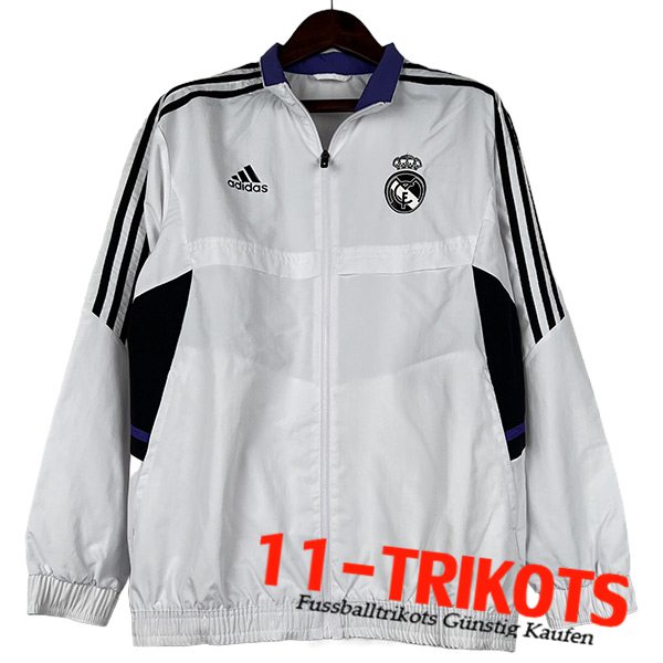 Real Madrid Windjacke Weiß 2023/2024 -05