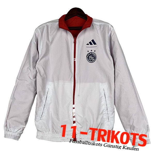 Ajax Windjacke Weiß 2023/2024