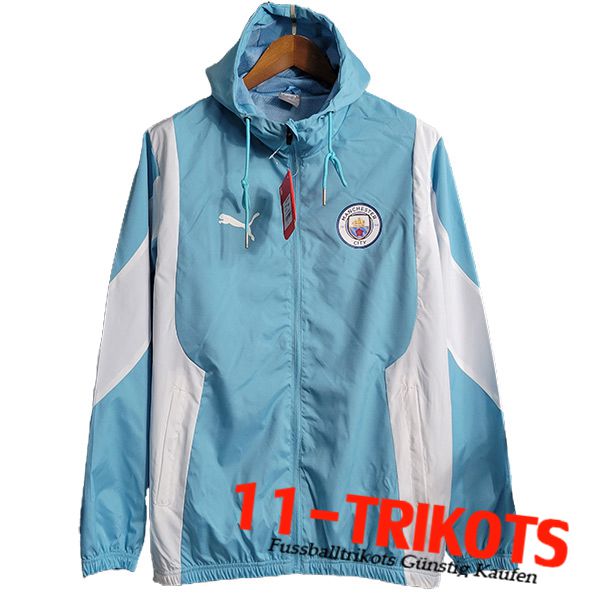 Manchester City Windjacke Hellblau 2023/2024 -03