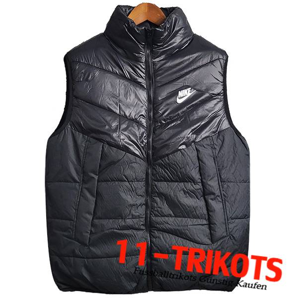 Neues Nike Daunenjacke Gilet Schwarz 2023 2024