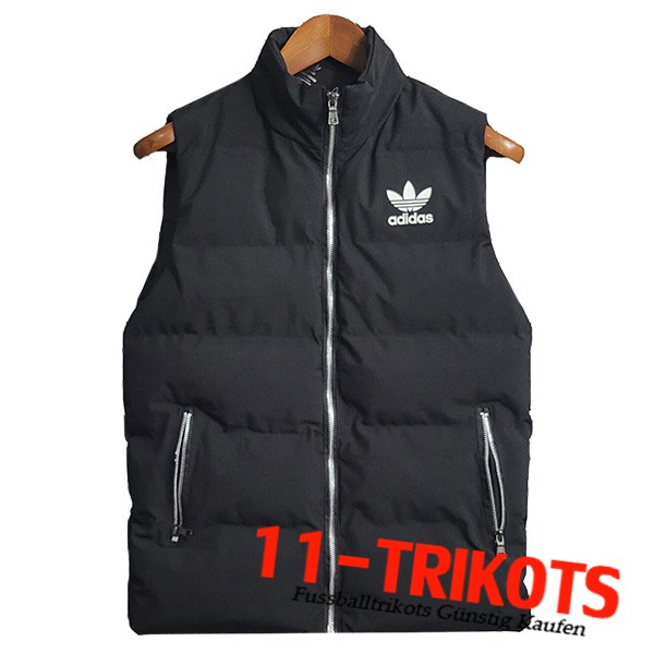 Neues Adidas Daunenjacke Gilet Schwarz 2023 2024