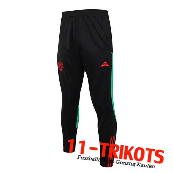 Manchester United Trainingshose Schwarz 2023/2024 -06