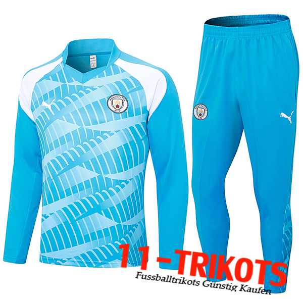 Manchester City Trainingsanzug Blau 2023/2024 -02