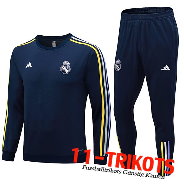 Real Madrid Trainingsanzug Navy blau 2023/2024 -03