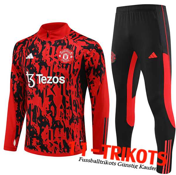 Manchester United Trainingsanzug Rot/Schwarz 2023/2024