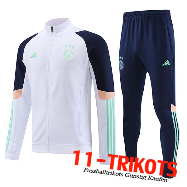 Ajax Trainingsanzug (Jacke) Weiß 2023/2024