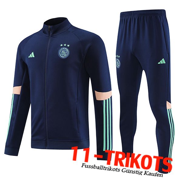 Ajax Trainingsanzug (Jacke) Hellblau 2023/2024