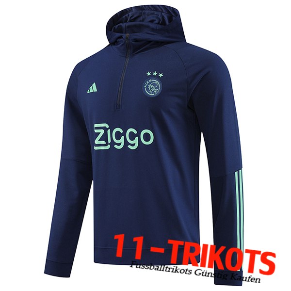 Ajax Training Sweatshirt Mit Kapuze Navy blau 2023/2024