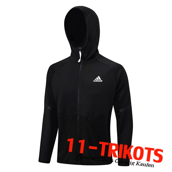 Adidas Trainingsjacke Mit Kapuze Schwarz 2023/2024 -02