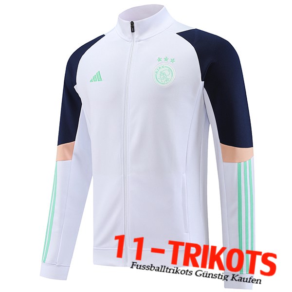 Ajax Trainingsjacke Weiß 2023/2024