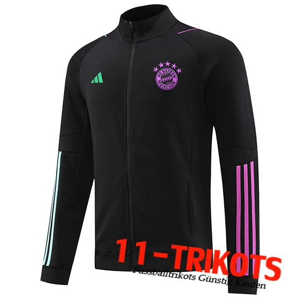 Bayern München Trainingsjacke Schwarz 2023/2024 -02