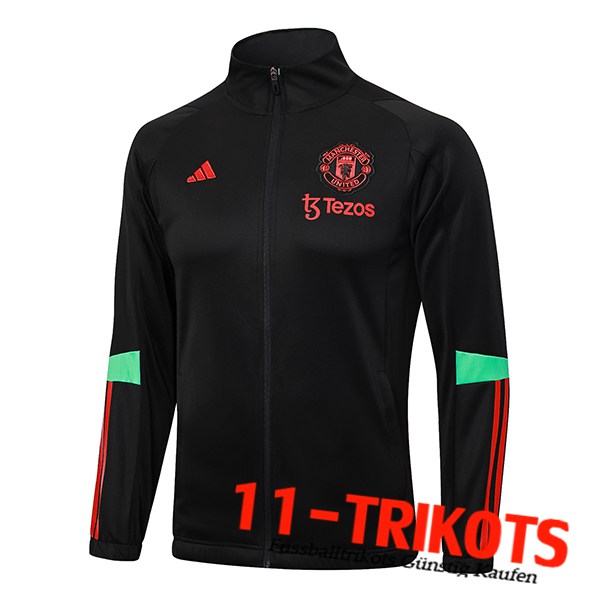 Manchester United Trainingsjacke Schwarz 2023/2024