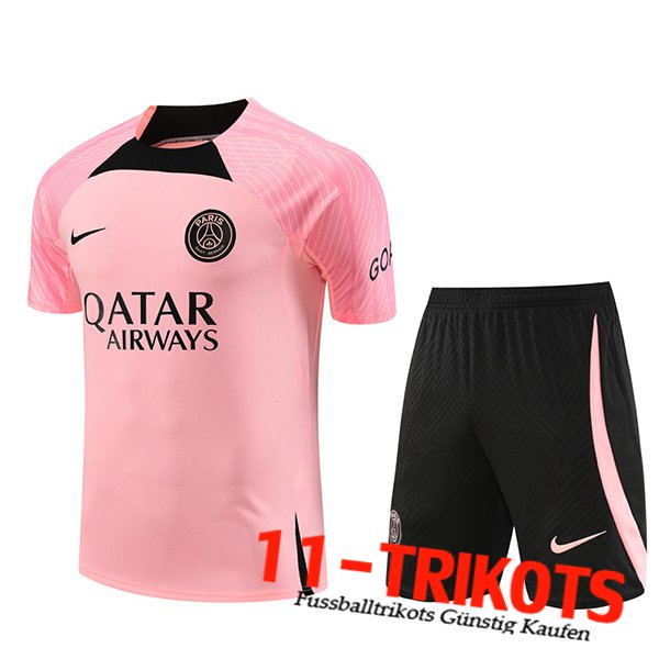 PSG Trainingstrikot + Shorts Rosa 2023/2024