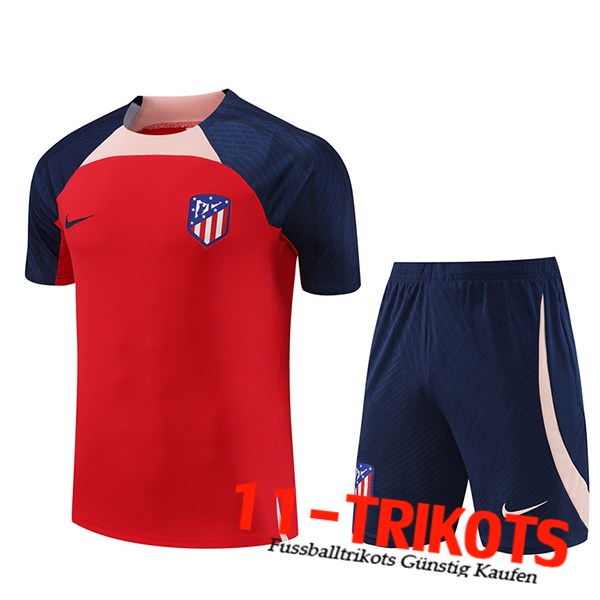Atletico Trainingstrikot + Shorts Madrid Rot 2023/2024 -03
