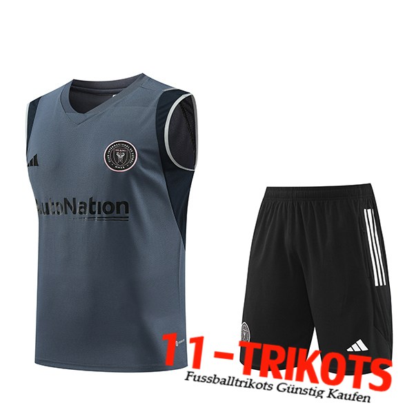 Inter Miami CF Trainings-Tanktop + Shorts Grau 2023/2024