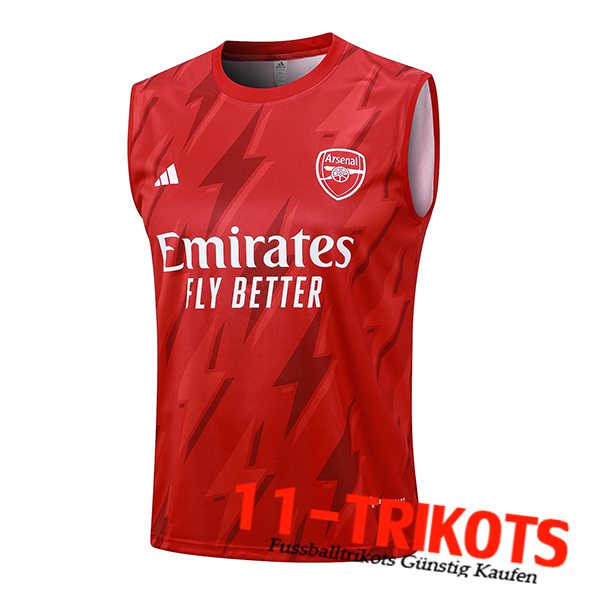 Arsenal Trainings-Tanktop Rot 2023/2024 -02