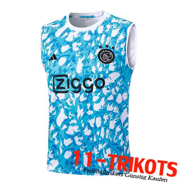 Ajax Trainings-Tanktop Hellblau 2023/2024