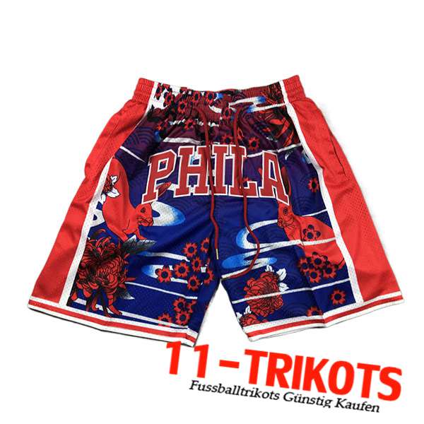 Philadelphia 76ers Shorts NBA 2023/24 Rot/Blau