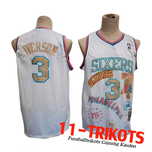 Philadelphia 76ers Trikots (IVERSON #3) 2023/24 Weiß