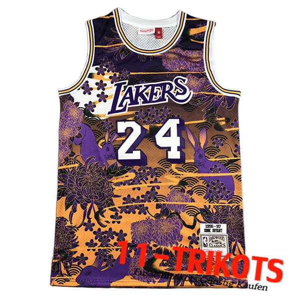 Trikots Los Angeles Lakers Trikots (BRYANT #24) Shorts NBA 2023/24 Gelb/lila