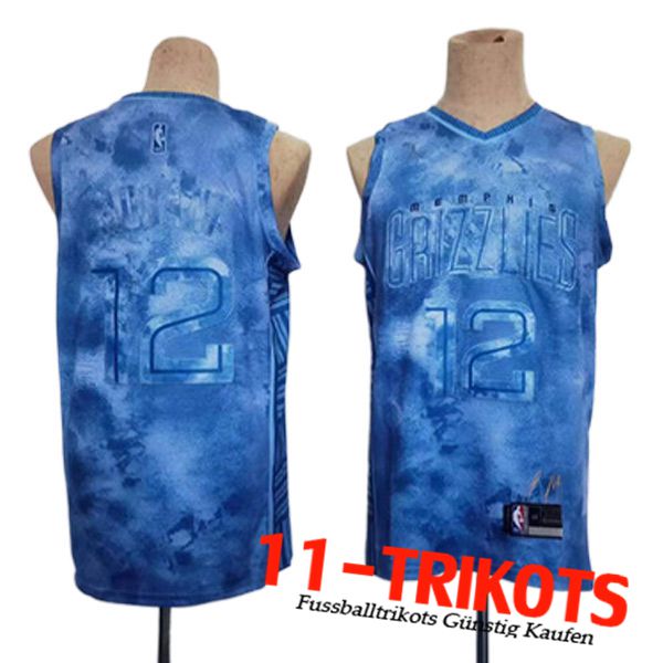 Memphis Grizzlies Trikots (MORANT #12) 2023/24 Blau -03