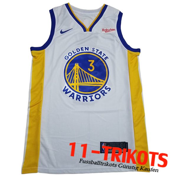 Golden State Warriors Trikots (PAUL #3) 2023/24 Weiß