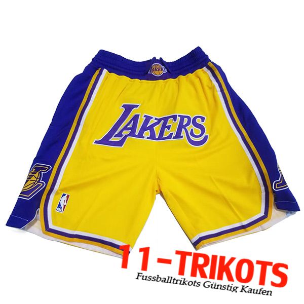 Los Angeles Lakers Shorts NBA 2023/24 Blau/Gelb